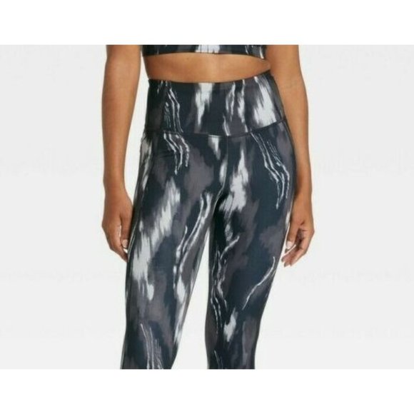 Women's Contour Leggings 26" All in Motion Black Swirl Size XXL - Picture 3 of 9